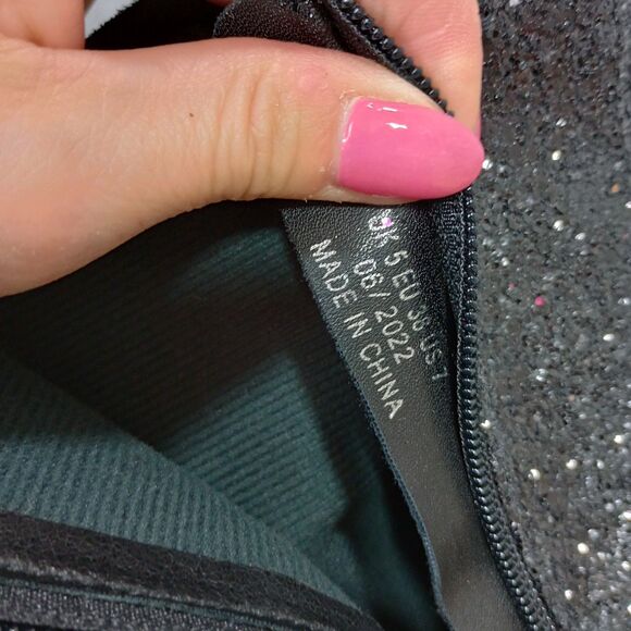 Dolls‎ Kill Shelley's London Sparkle Platform Boots Festival Size 7 Glitter 5" - Picture 13 of 16